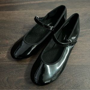 ABT Spotlights Shiny Black Tap Shoes Girls Size 13 Dance Shoes